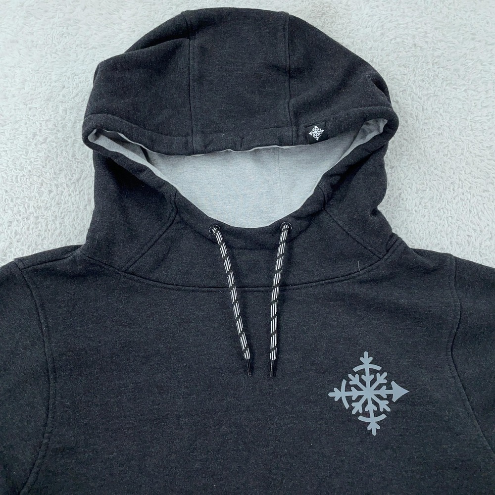 Ski The East Scuba Hoodie Sweatshirt Womens S Charcoal Pullover Snowboard Skiing
